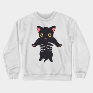 Black Kitten Being Held Black Cat Lover Crewneck Sweatshirt